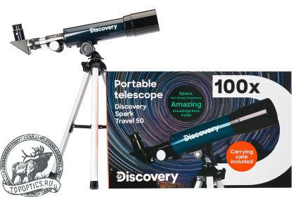 Телескоп Levenhuk Discovery Spark Travel 50 с книгой #78741