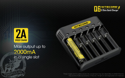 Зарядное устройство для аккумуляторов  Nitecore Q6 (6x батарей) #NiQ6
