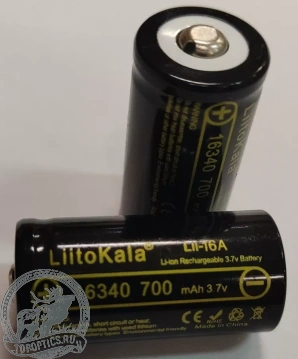 Аккумулятор LiitoKala 16340 (CR123A) Li-ion 3,7в 700mAh (Lii-16A)