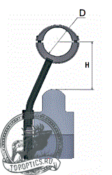 Кронштейн ЭСТ СБ-W2 кольца 30мм (Сайга/Вепрь со складным прикладом)