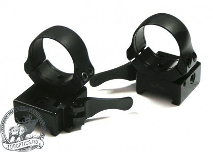 Быстросъемные раздельные кольца Apel на Weaver - 30 мм (средние BH 15 мм) #365-75800