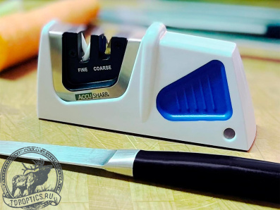 Точилка для ножей AccuSharp Compact Pull-Through, белый/голубой #080C
