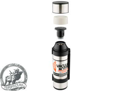 Термос для напитков THERMOS NCB-1200 Rocket Bottle 1.2L, стальной/чёрный #835667