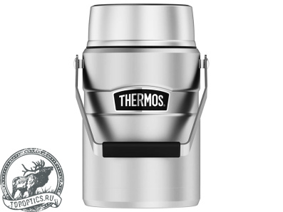 Термоконтейнер для еды THERMOS KING SK-3030 MS Big Boss 1,39L, с двумя ланч-боксами, стальной #491474