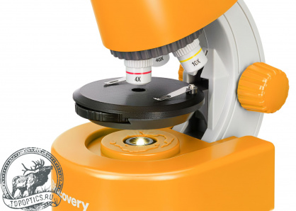 Микроскоп Discovery Micro Solar оранжевый с книгой