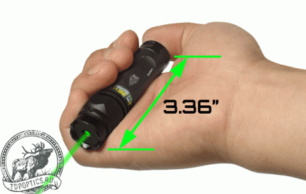 Лазерный целеуказатель Leapers UTG Compact Tactical Green Laser with Tactical Ring Weaver (зеленый лазер) #SCP-LS279