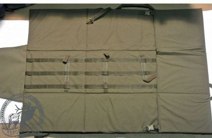 Чехол-мат VEKTOR снайперский зеленый из капрона с пенополиэтиленом и креплением оружия системой «молле» #А-10 з