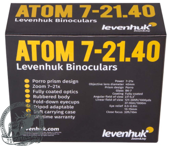 Бинокль Levenhuk Atom 7–21x40 #72517