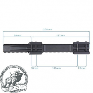 Основание Contessa Alessandro на Weaver Sabatti Saphire удлиненная #PH66-NV