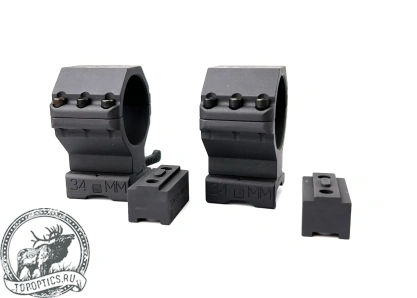 Кольца A.R.M.S. Weaver дм 34мм, BH19 (BH34 мм)+A.R.M.S.#22/34 Spacer BH34(комплект)