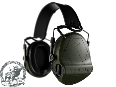 Наушники активные MSA Sordin Supreme T2 Headband Green, кожа/зелёные #303006-10P