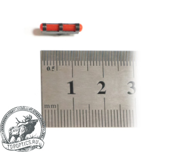 Мушка Nimar оптоволоконная красная, Ø волокна 2мм, резьба 2,6мм #600.0055.2.6
