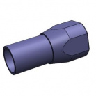 Переходник-удлинитель Рысь Дудка-12/1 с сужением 1 мм, для установки дульных устройств #ВТ-Д-12-1