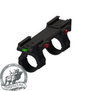 Быстросъёмный моноблочный кронштейн Aimpro на picatinny/weaver D34мм H36мм с уровнем