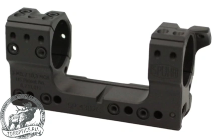 Небыстросъемный кронштейн SPUHR Scope Mount Gen3 34мм на Picatinny, h=38мм, 3MIL #SP-4302C