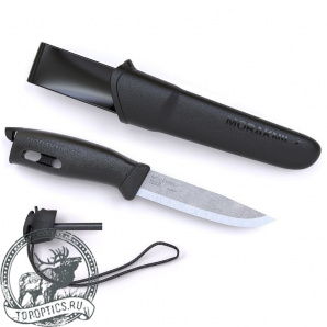 Нож Morakniv Companion Spark с огнивом чёрный