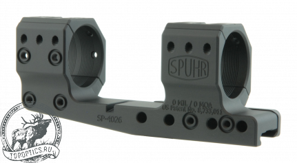 Тактический кронштейн SPUHR D34мм для установки на Picatinny H32мм без наклона с выносом #SP-4026