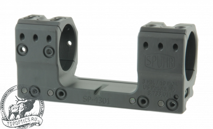 Тактический кронштейн SPUHR D34мм для установки на Picatinny H30мм наклон 3MIL/10.3MOA #SP-4301
