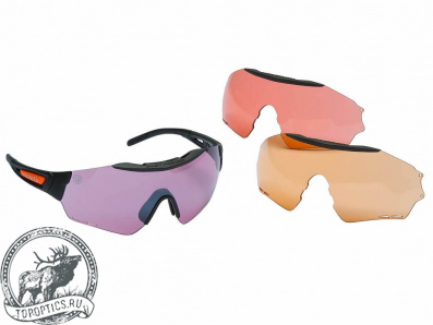 Стрелковые очки Beretta  OC021/A2354/0MXK с 3- мя линзами