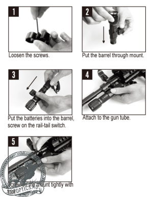 Кронштейн для фонаря Nextorch, на ствол 17-25мм #RM81