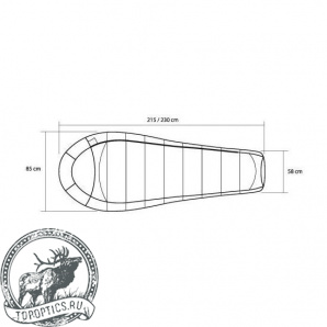 Спальный мешок Trimm Trekking BALANCE красный 185 L #49664