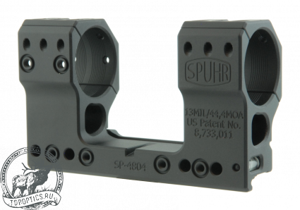 Тактический кронштейн SPUHR D34мм для установки на Picatinny H48мм наклон 13MIL/44.4MOA #SP-4804