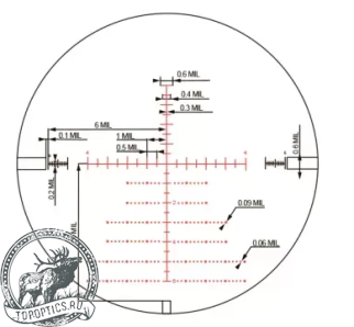 Оптический прицел Arkon Model C 4-24x50 SFP сетка MC6-MRAD #MC424001