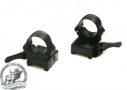 Быстросъемные раздельные кольца Apel на Weaver - 25,4 мм (средние BH 15 мм) #365-70800