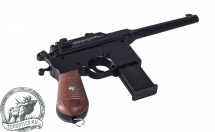 Пистолет пневматический Stalker SA96M Spring (аналог Mauser C96) к.6мм #SA-3307196M