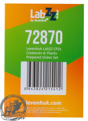 Набор микропрепаратов Levenhuk LabZZ CP24, существа и растения #72870