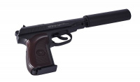 Пистолет пневматический Stalker SAPS Spring (аналог ПМ) + имитатор ПБС #SA-33071PS