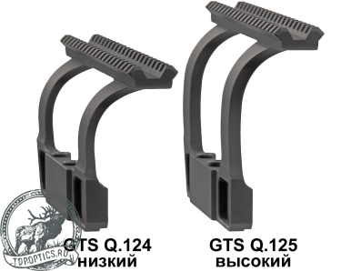 Небыстросъёмный боковой кронштейн GTS Q.125 Picatinny для СВД/Тигр высокий