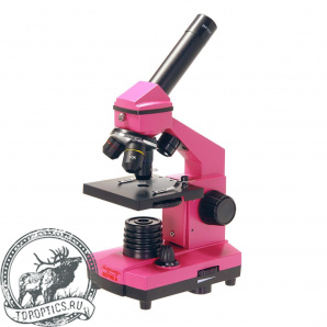 Микроскоп Микромед школьный Эврика 40х-400х в кейсе (фуксия) #25449