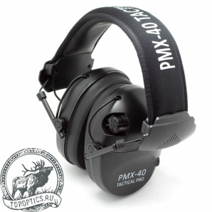 Наушники активные Pyramex PMX-40 Tactical PRO черные
