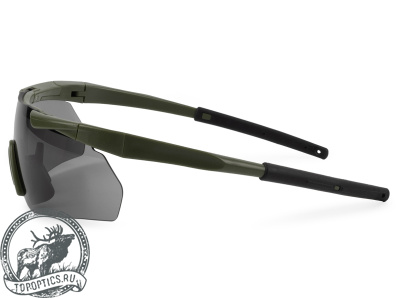 Очки стрелковые защитные ShotTime Lynx (зелёные, комплект с 3 линзами) #GST-012-AG-K