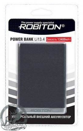Универсальный внешний аккумулятор ROBITON POWER BANK Li13.4-K 13400 мАч #BL1 150-720