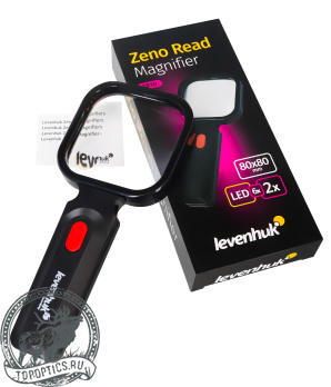 Лупа для чтения Levenhuk Zeno Read ZR10, черная #74067