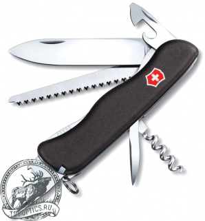 Нож Victorinox Forester 111 мм (12 функций с фиксатором лезвия) черный #0.8363.3