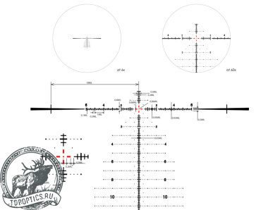 Оптический прицел March Genesis 6-60x56 1-ая фокальная плоскость, с подсветкой