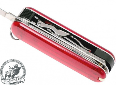 Нож-брелок Victorinox NailClip 65 мм (8 функций) красный #0.6463