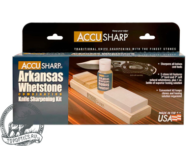 Набор для заточки ножей AccuSharp Arkansas Whetstone Combination #023C
