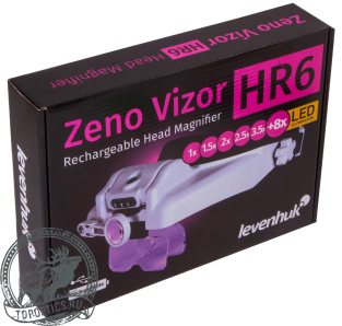 Лупа налобная с аккумулятором Levenhuk Zeno Vizor HR6 #72615