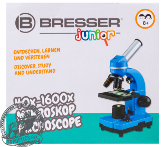 Микроскоп Bresser Junior Biolux SEL 40–1600x фиолетовый #74321