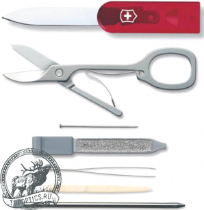 Швейцарская карточка Victorinox SwissCard Classic Ruby 10 функций #0.7100.T