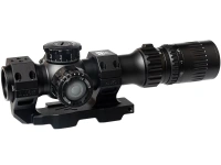 Оптический прицел March-F 1-10x24 Shorty DR-1 FFP+SFP 30мм, с кронштейном #D10SV24FDIML_P DR-1