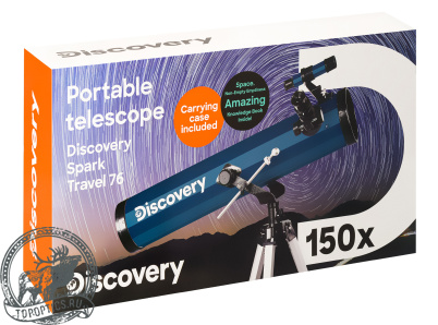 Телескоп Levenhuk Discovery Spark Travel 76 с книгой #78743