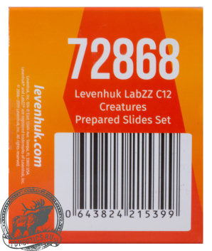 Набор микропрепаратов Levenhuk LabZZ C12, существа #72868
