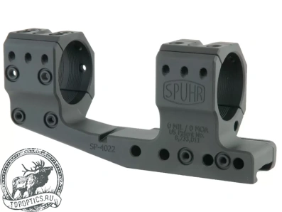 Небыстросъемный кронштейн SPUHR Cantilever Scope Mount Gen3 34мм Picatinny, h=21мм, 0 mil #SP-4022C
