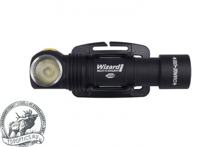 Фонарь налобный Armytek Wizard v3 XP-L Magnet USB серебро 1250 лмн белый свет + 18650 Li-Ion
