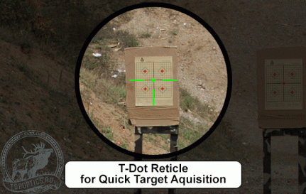 Коллиматорный прицел Leapers UTG 6" ITA Red/Green CQB T-dot Sight with Offset QD Mount #SCP-TDTDQ